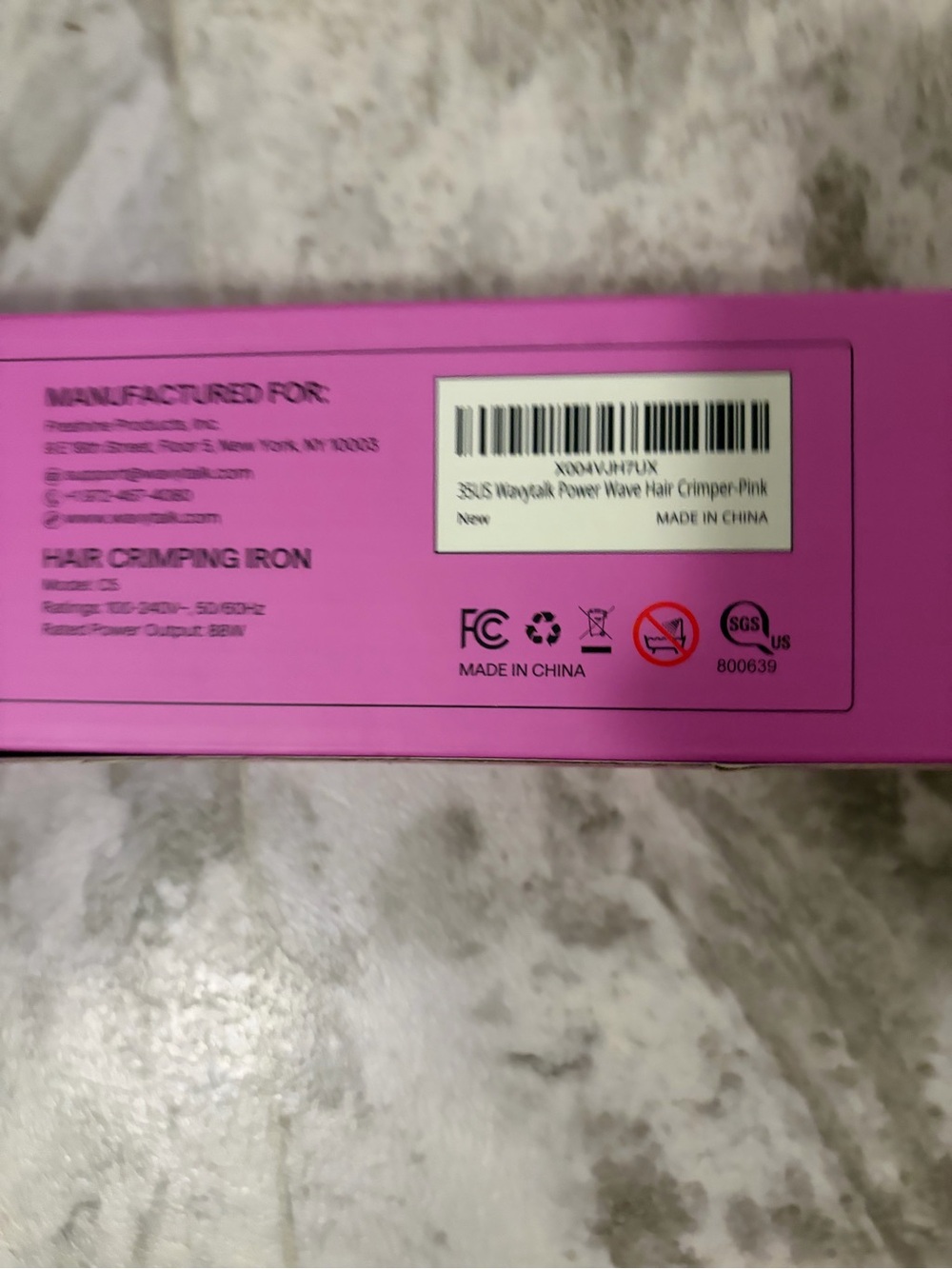 Wavytalk Power Wave Hair Crimping Iron Pink Model C5 New - Picture 4 of 6